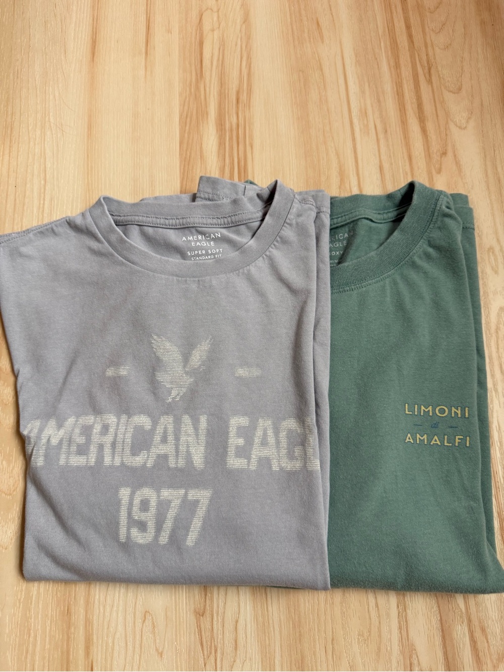 American Eagle Men’s Graphic T-Shirt Bundle Medium | Limoni Amalfi & 1977 Tee